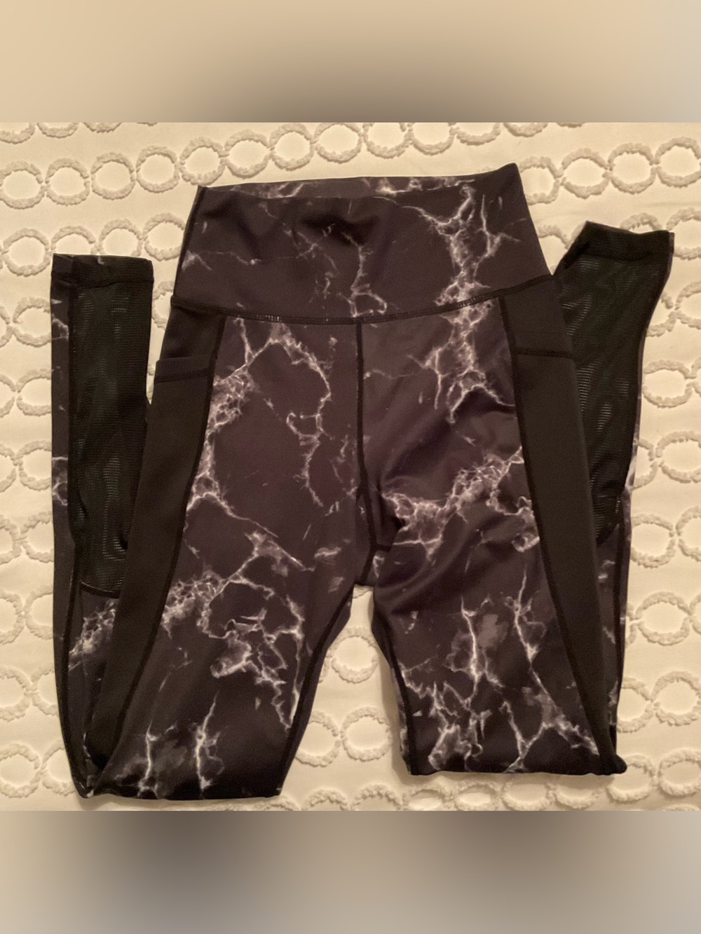 BuffBunny Black Marble Rebel Leggings